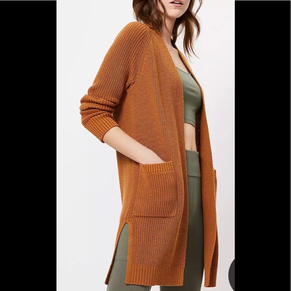 Lou & Grey Sweaters - 🤎Lou & Grey Stitchy Pocket Open Cardigan XL